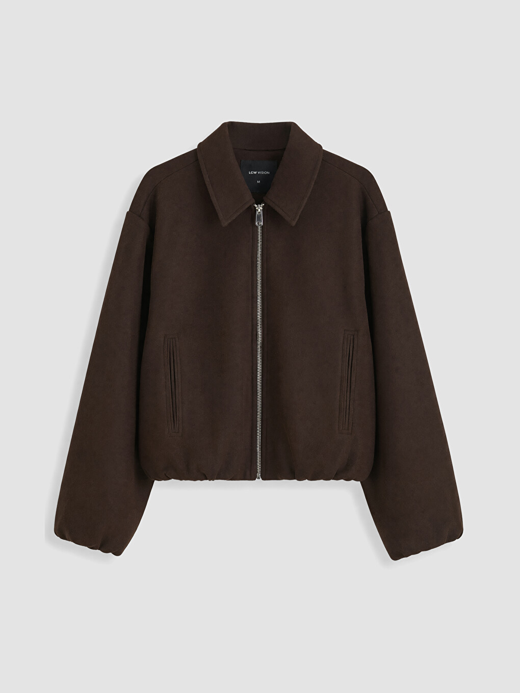 Shirt Collar Women's Bomber Jacket-5
