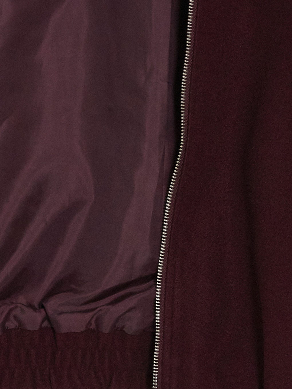 Bordo Gömlek Yaka Kadın Bomber Ceket-8