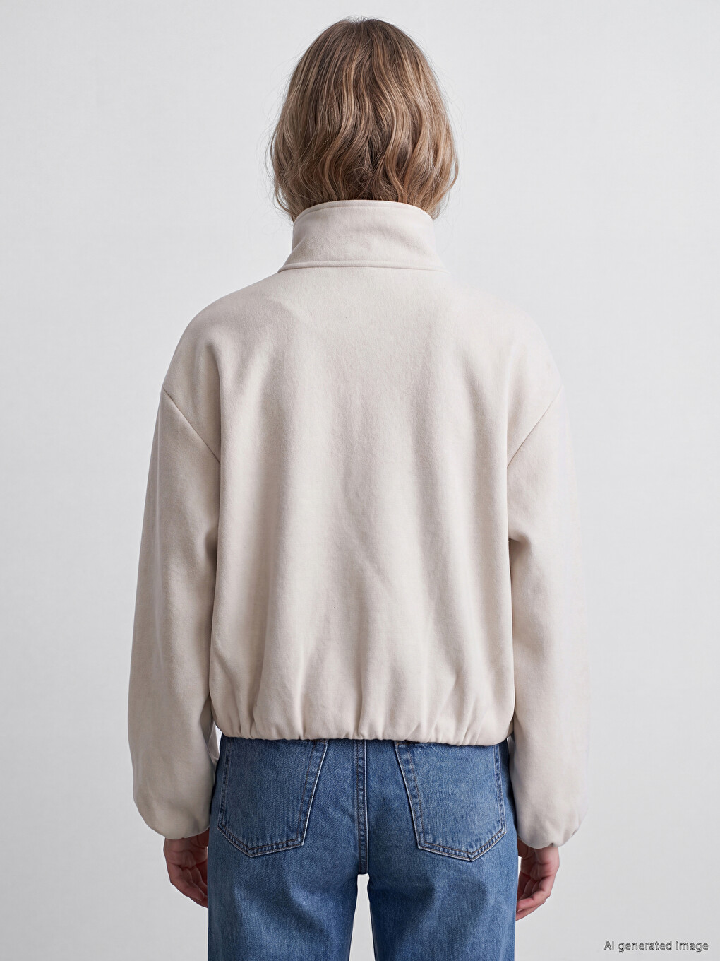 Shirt Collar Women's Bomber Jacket-3