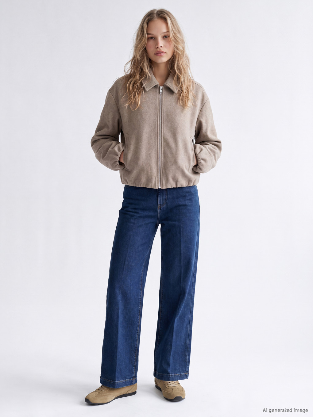 Veste Bomber Femme À Col Chemise-1