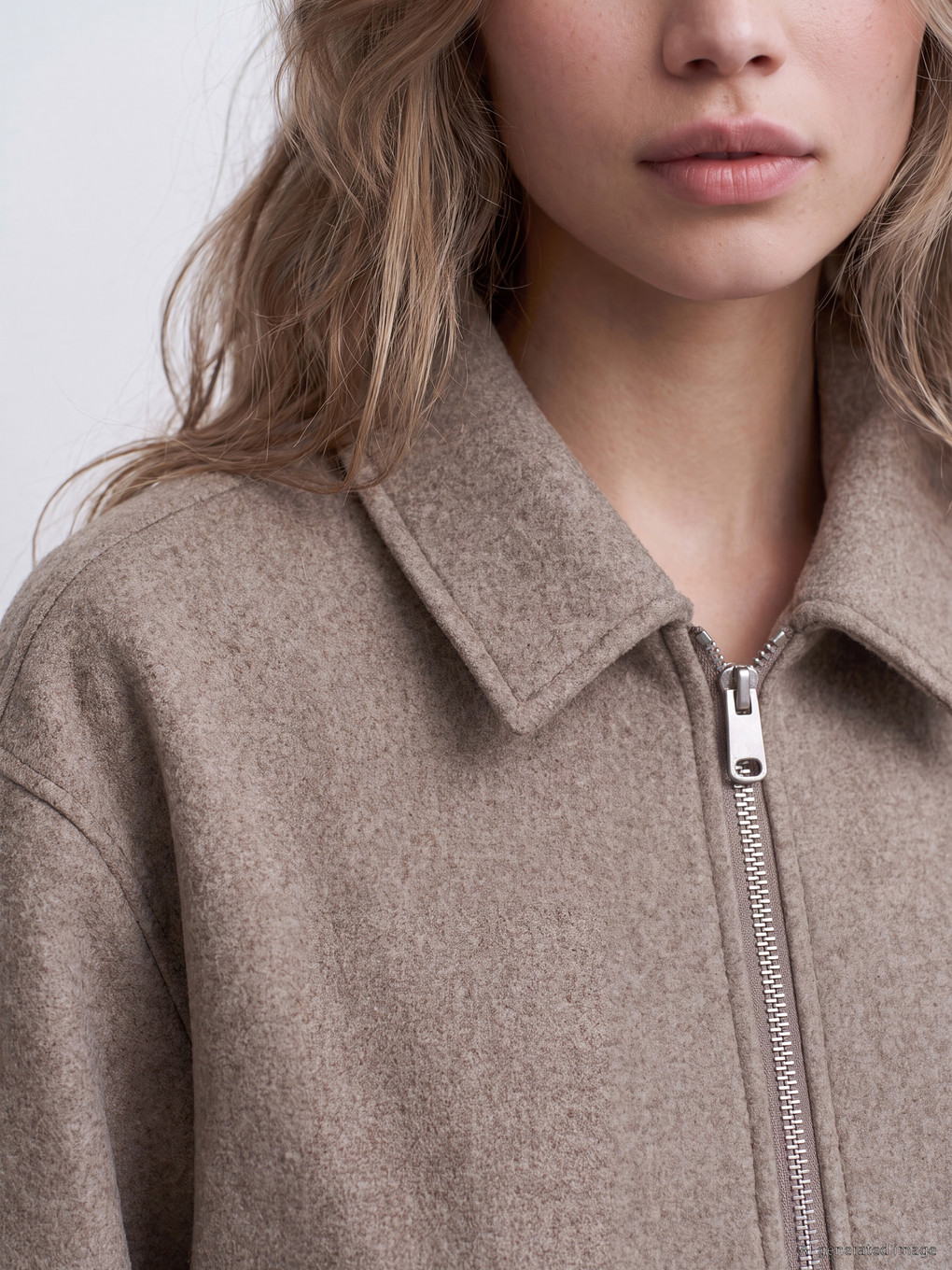 Veste Bomber Femme À Col Chemise-2