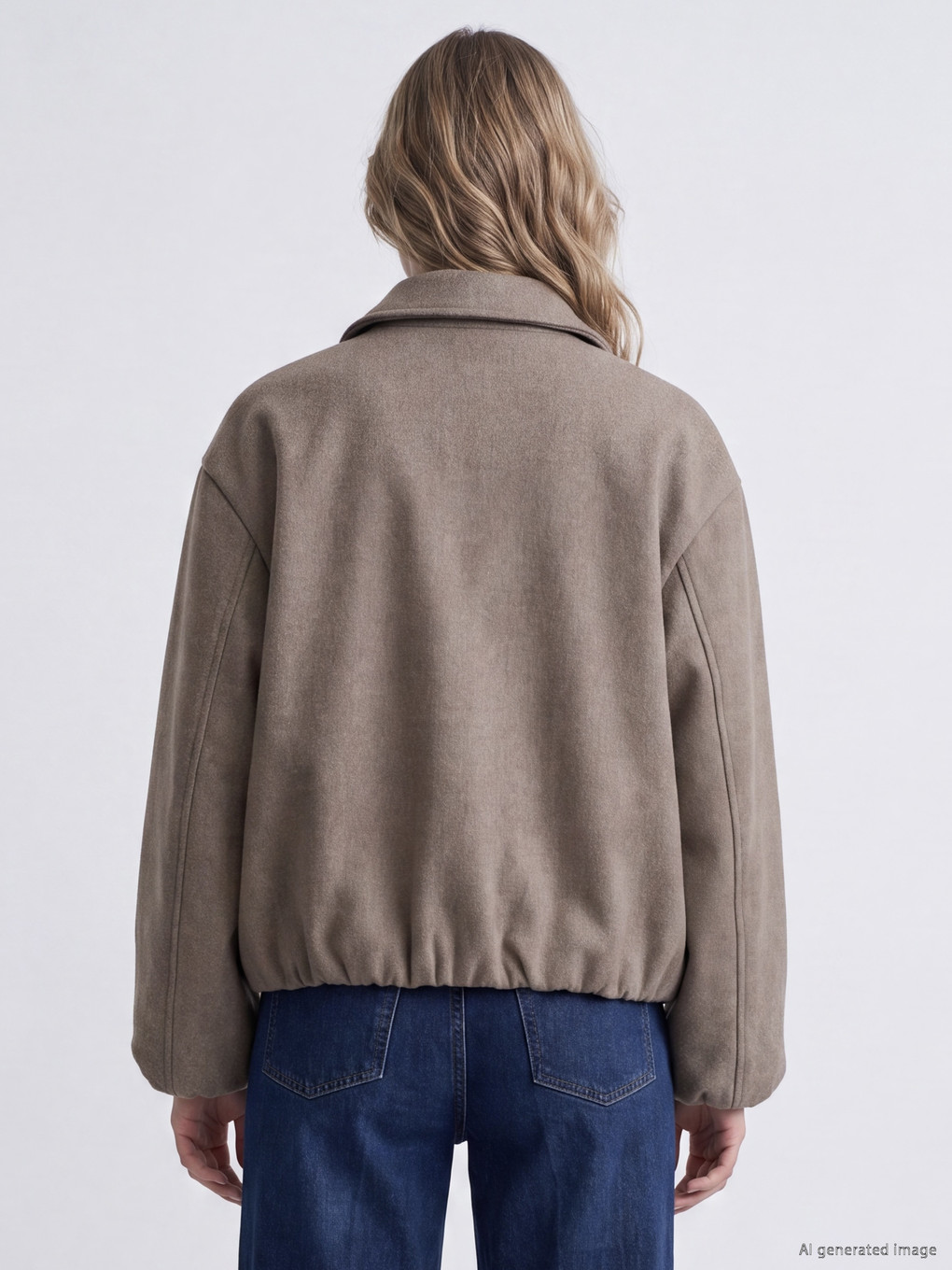 Veste Bomber Femme À Col Chemise-3