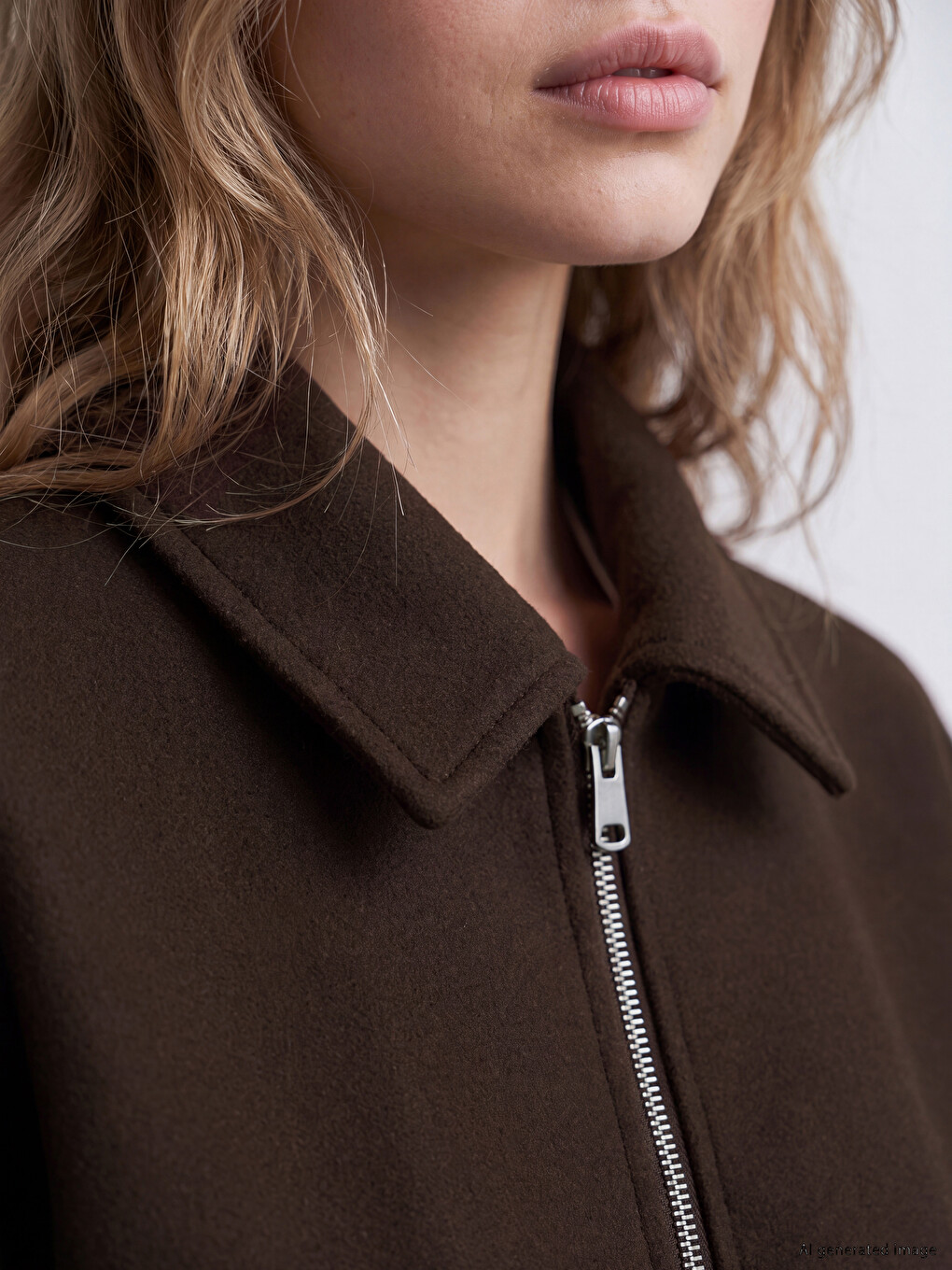 Shirt Collar Women's Bomber Jacket-2