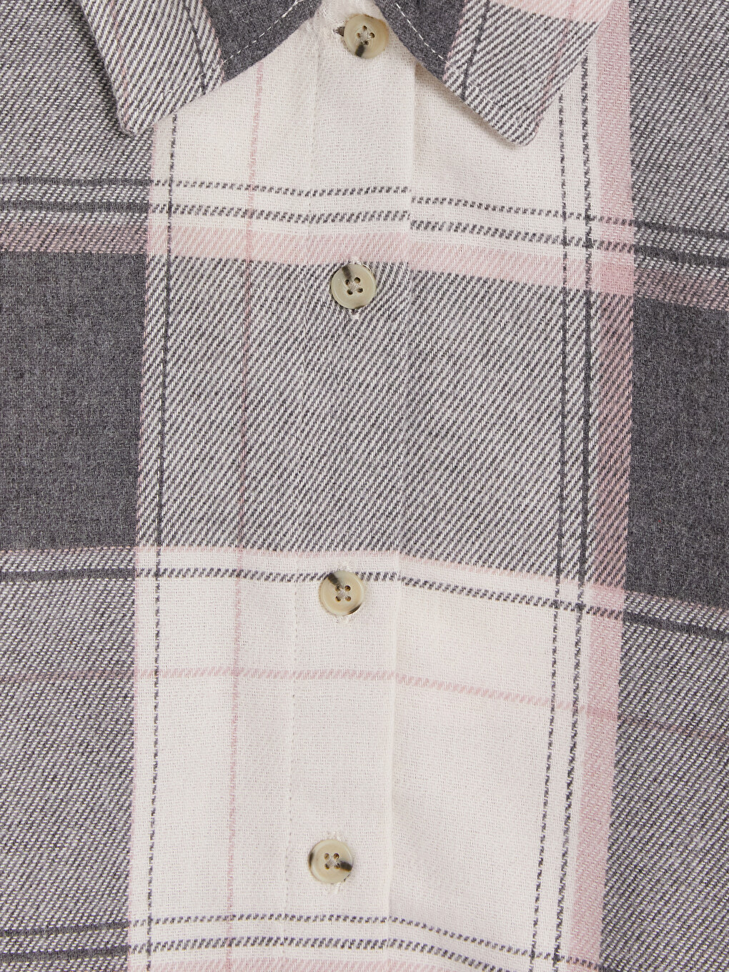 Plaid Twill Girls' Shirt-1