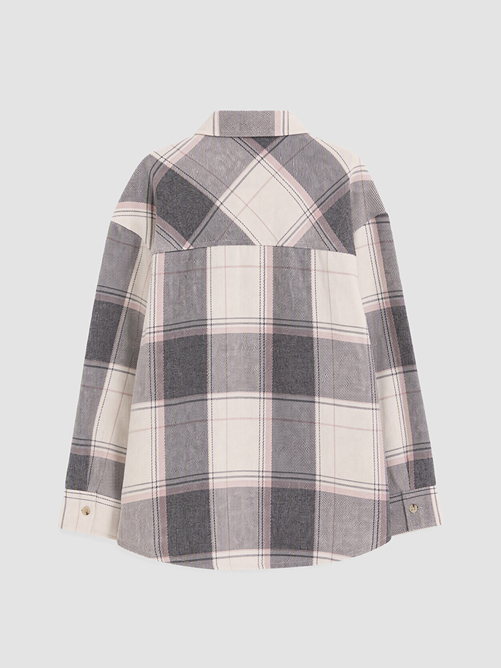 Plaid Twill Girls' Shirt-2