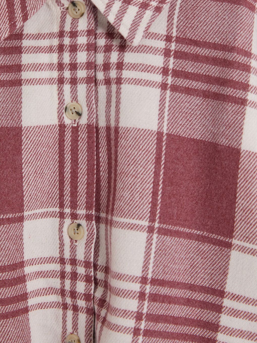 Plaid Twill Girls' Shirt-2