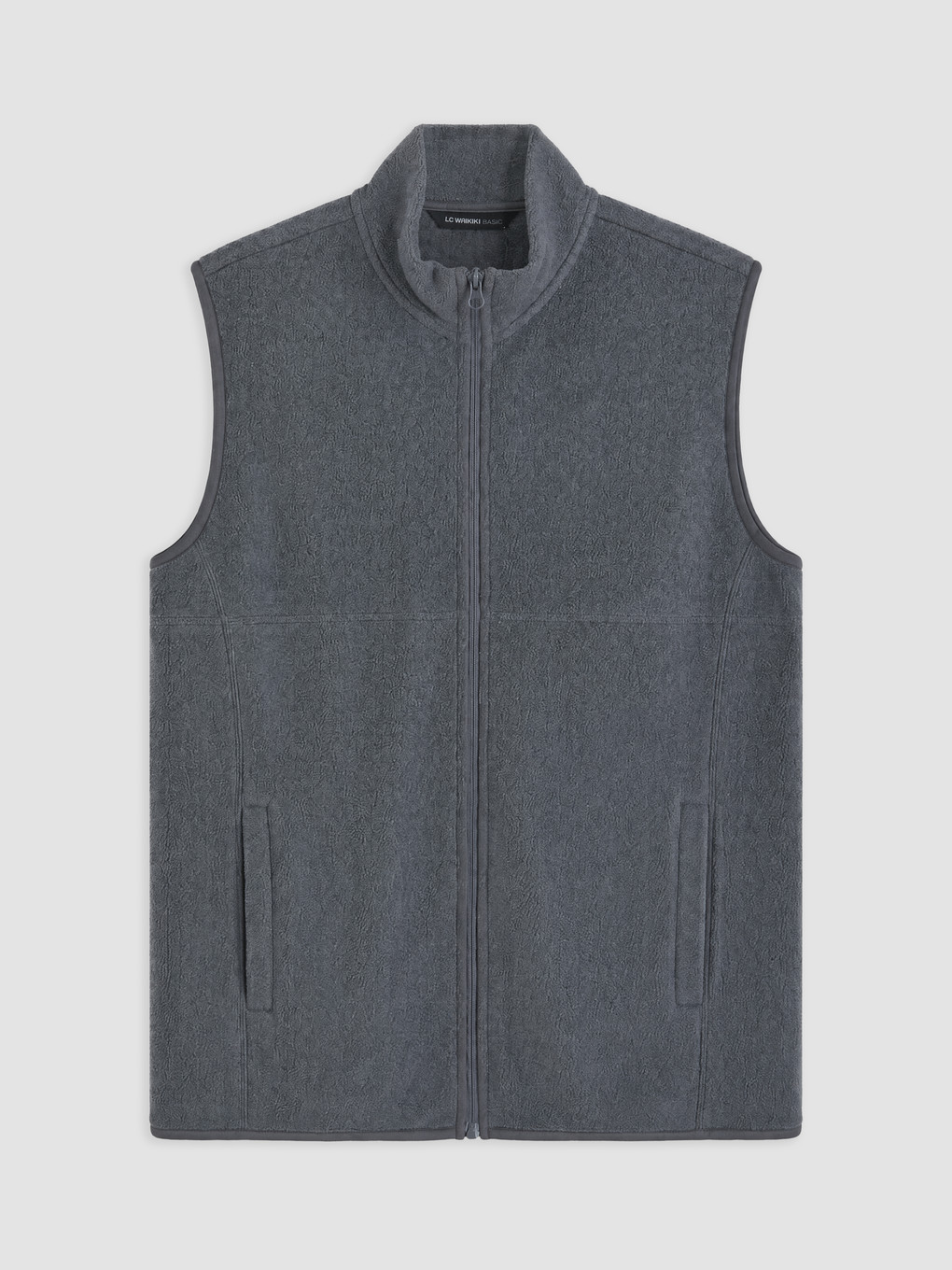 Mock Neck Men's Polar Vest-3