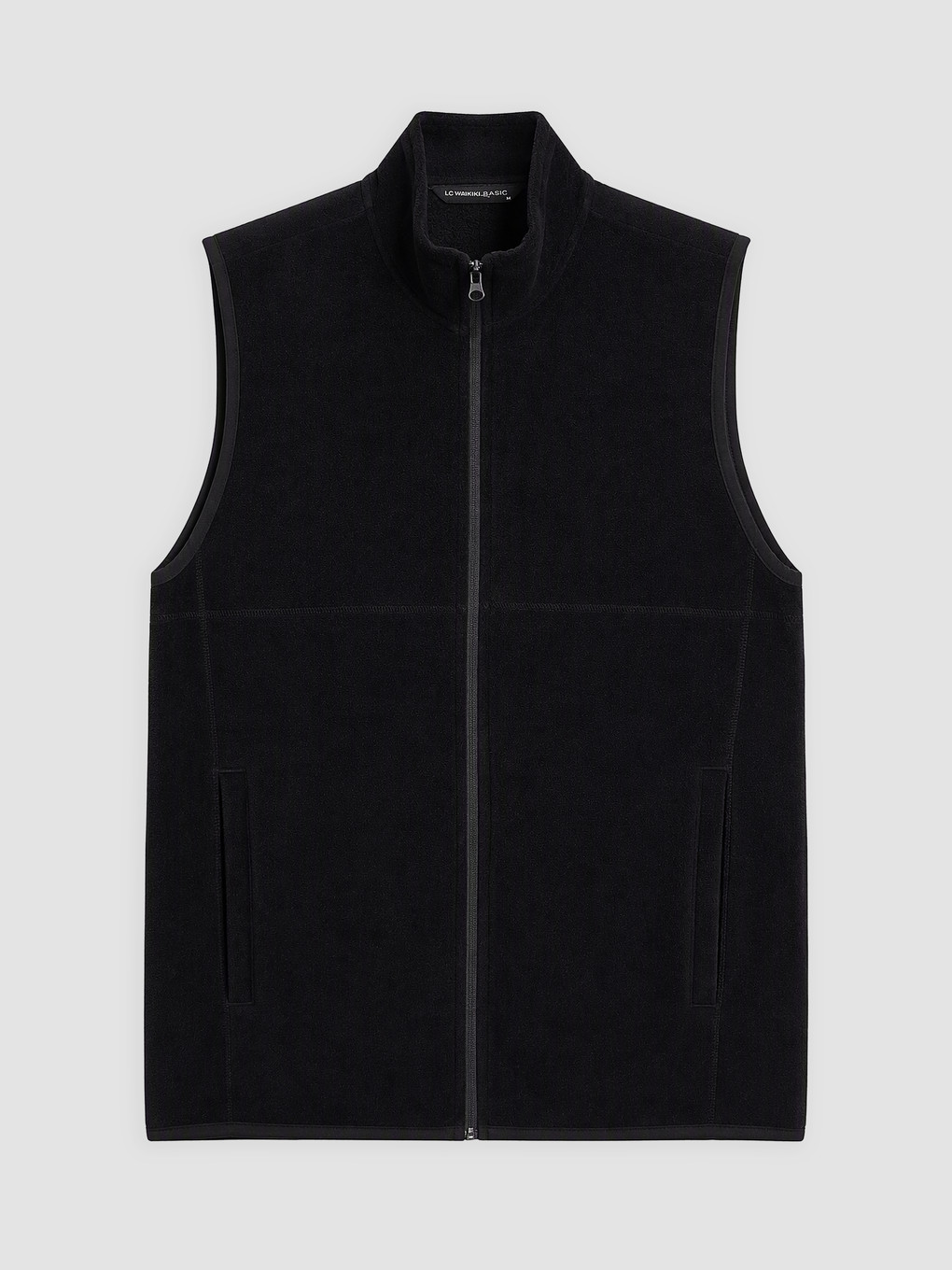 Mock Neck Men's Polar Vest-4