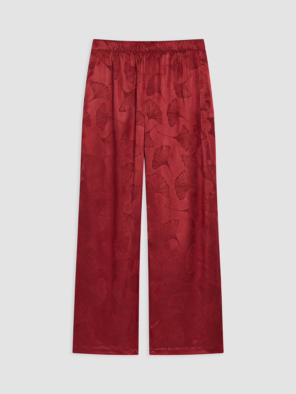 Set De Pijama Din Satin Pentru Femei Cu Model, Cu Guler De Cămașă-7