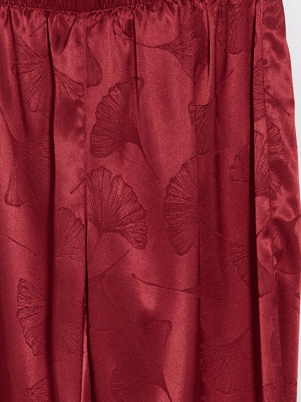 Set De Pijama Din Satin Pentru Femei Cu Model, Cu Guler De Cămașă-10