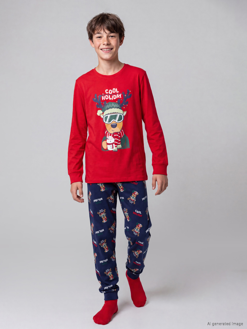 Boy Red Pyjama Set