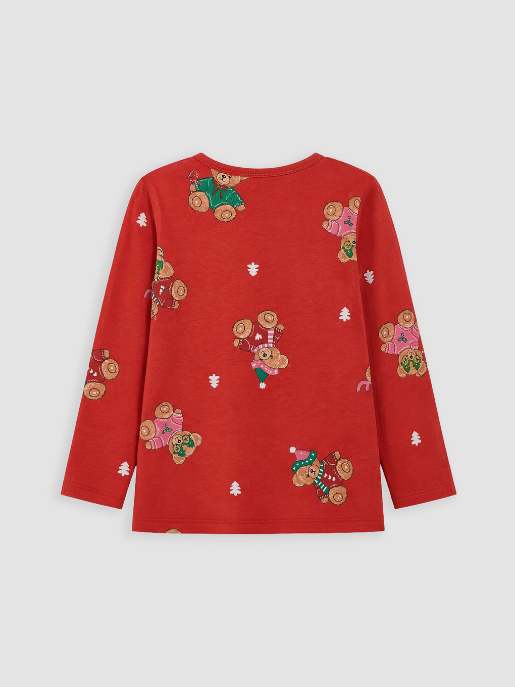 Crew Neck Printed Girls' Pyjamas Set-3
