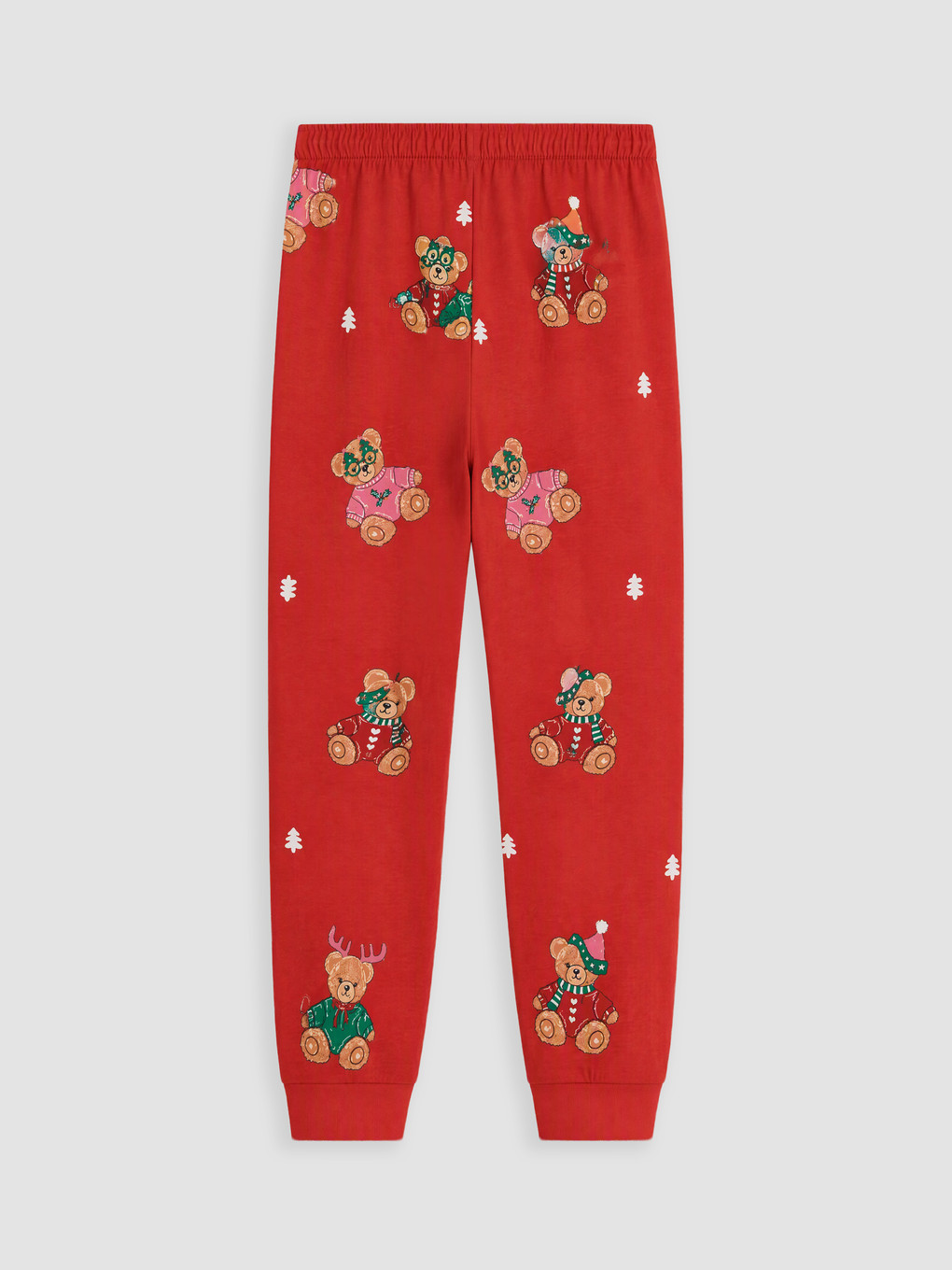 Crew Neck Printed Girls' Pyjamas Set-6