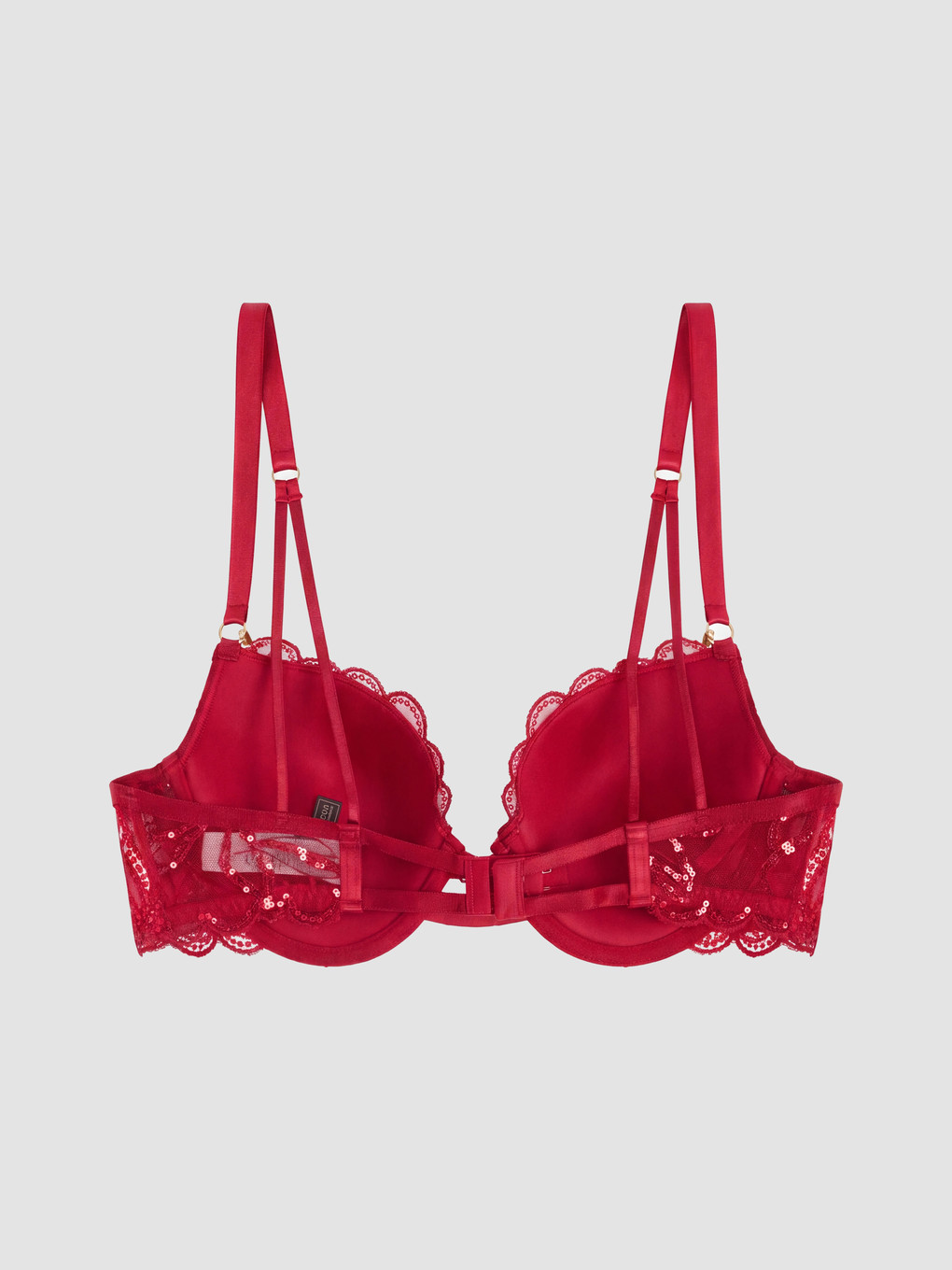 Woman Red Fancy Bra-1