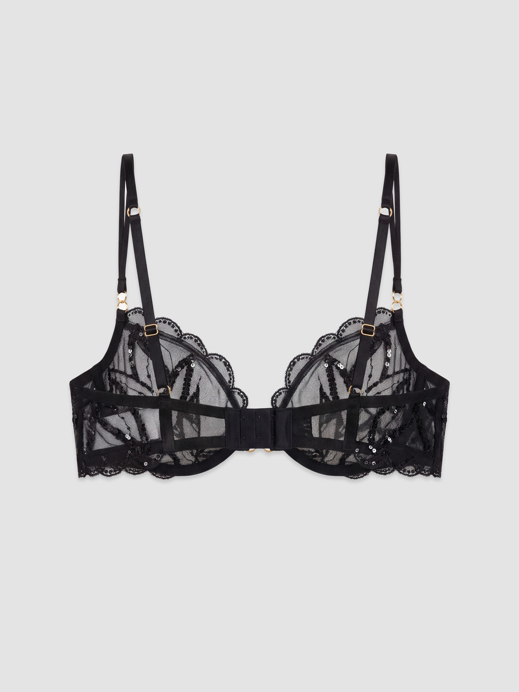 Woman Black Fancy Bra-1