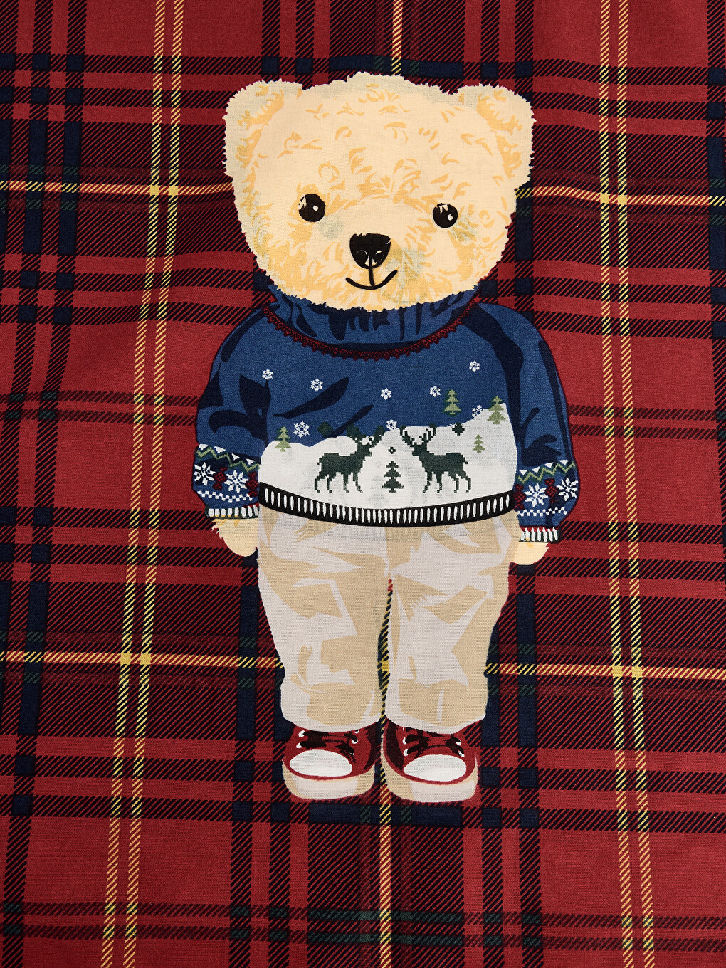 Karışık 2'li Ayı Teddy Baskılı Yastık Kılıfı 50x70 Cm-3