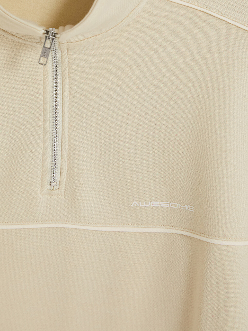 Mock Neck Printed Men's Sweatshirt-6