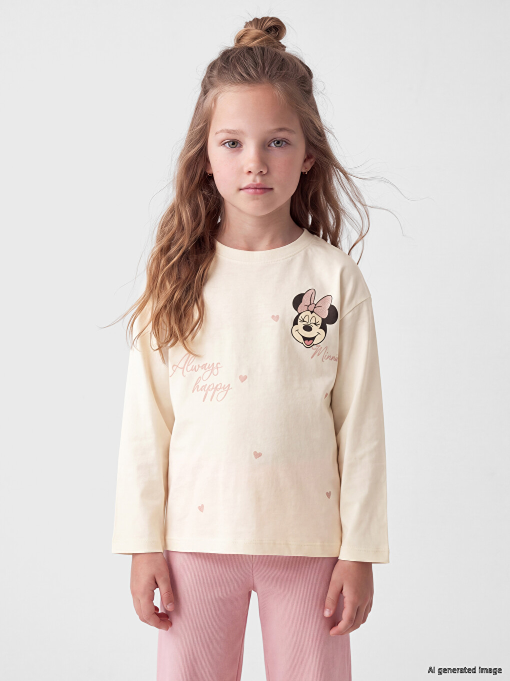 Minnie Mouse Printed Girls' T-shirt