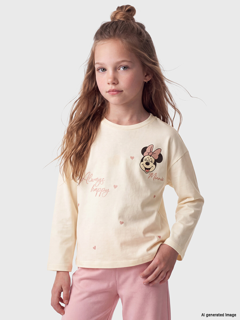 Minnie Mouse Printed Girls' T-shirt-1
