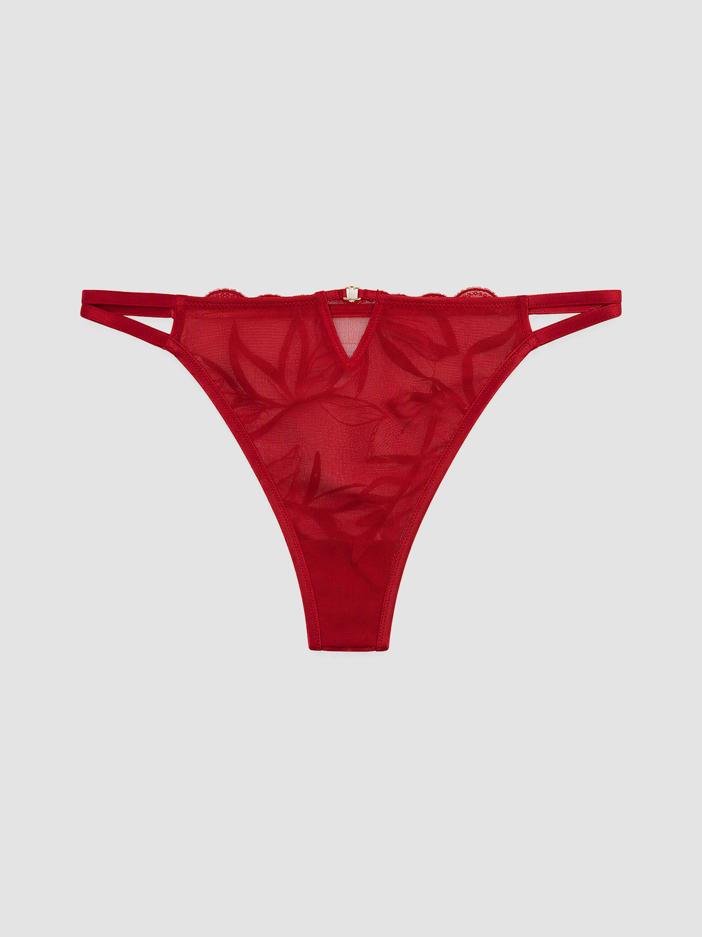 Woman Red Fancy Knickers-1