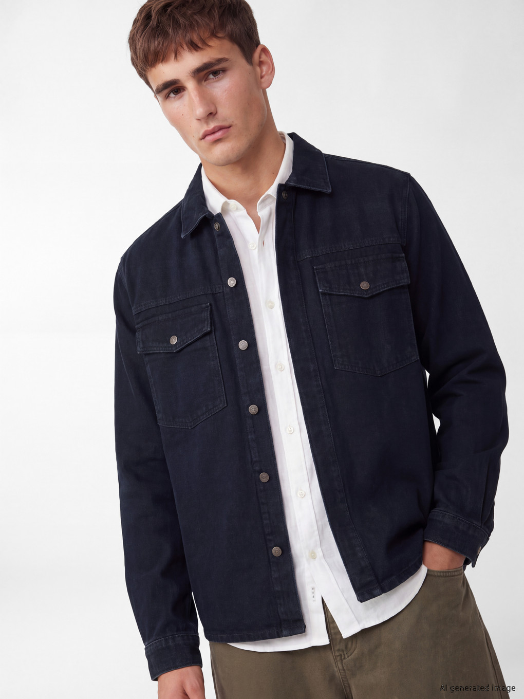 Relax Fit Men's Jean Shirt