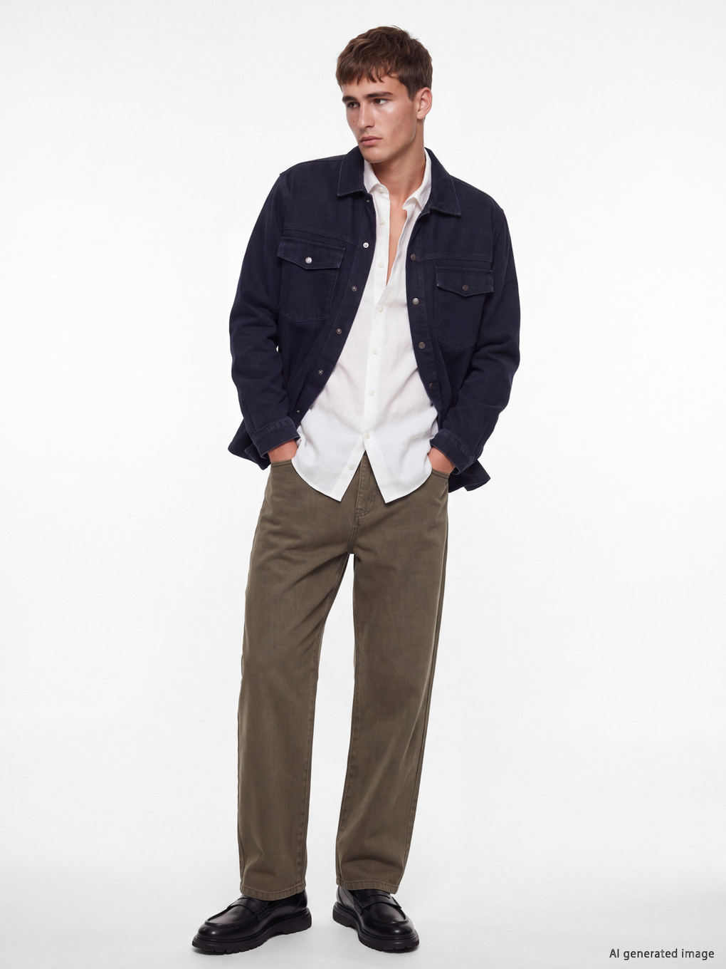 Relax Fit Men's Jean Shirt-1