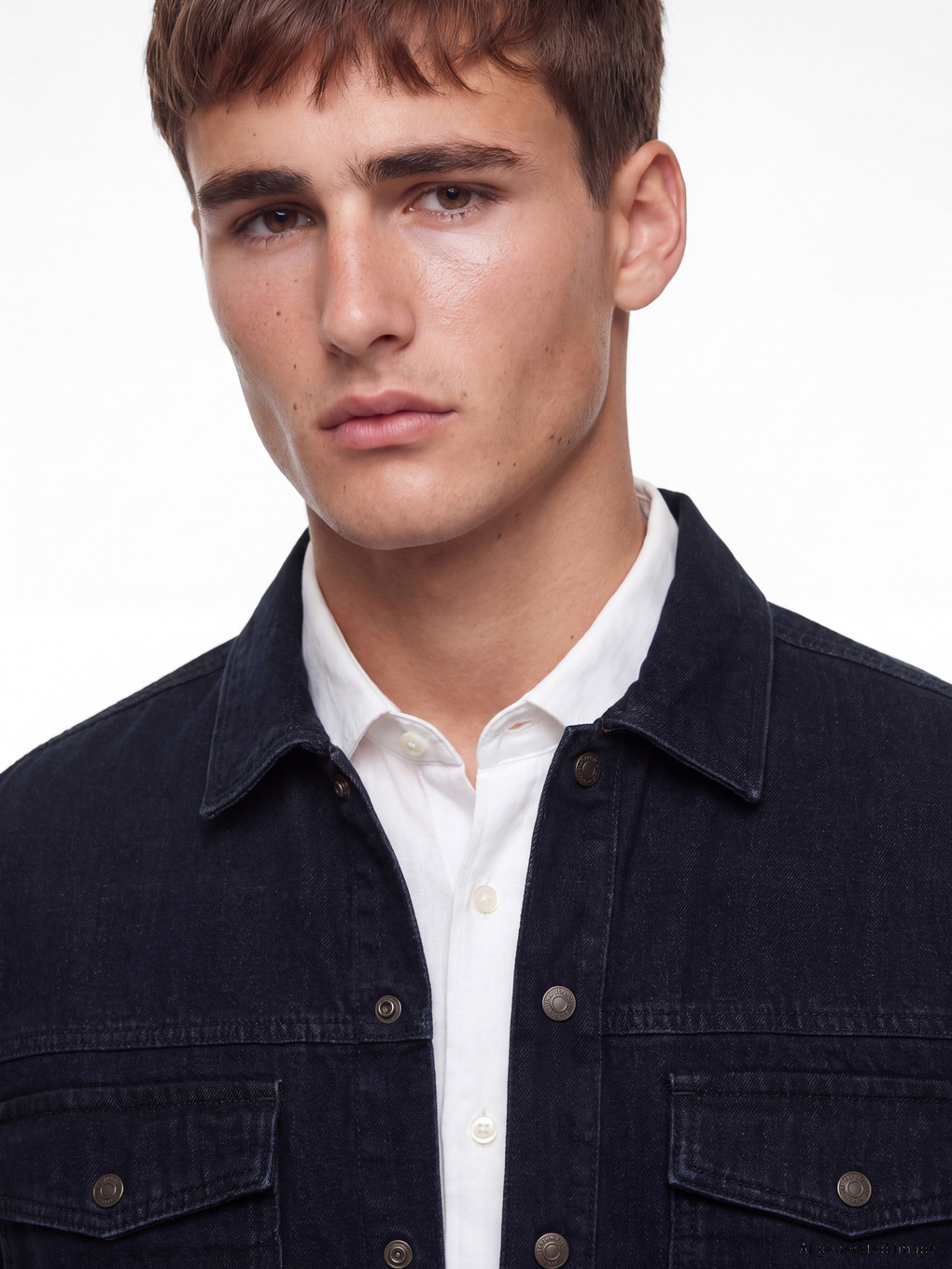 Relax Fit Men's Jean Shirt-2