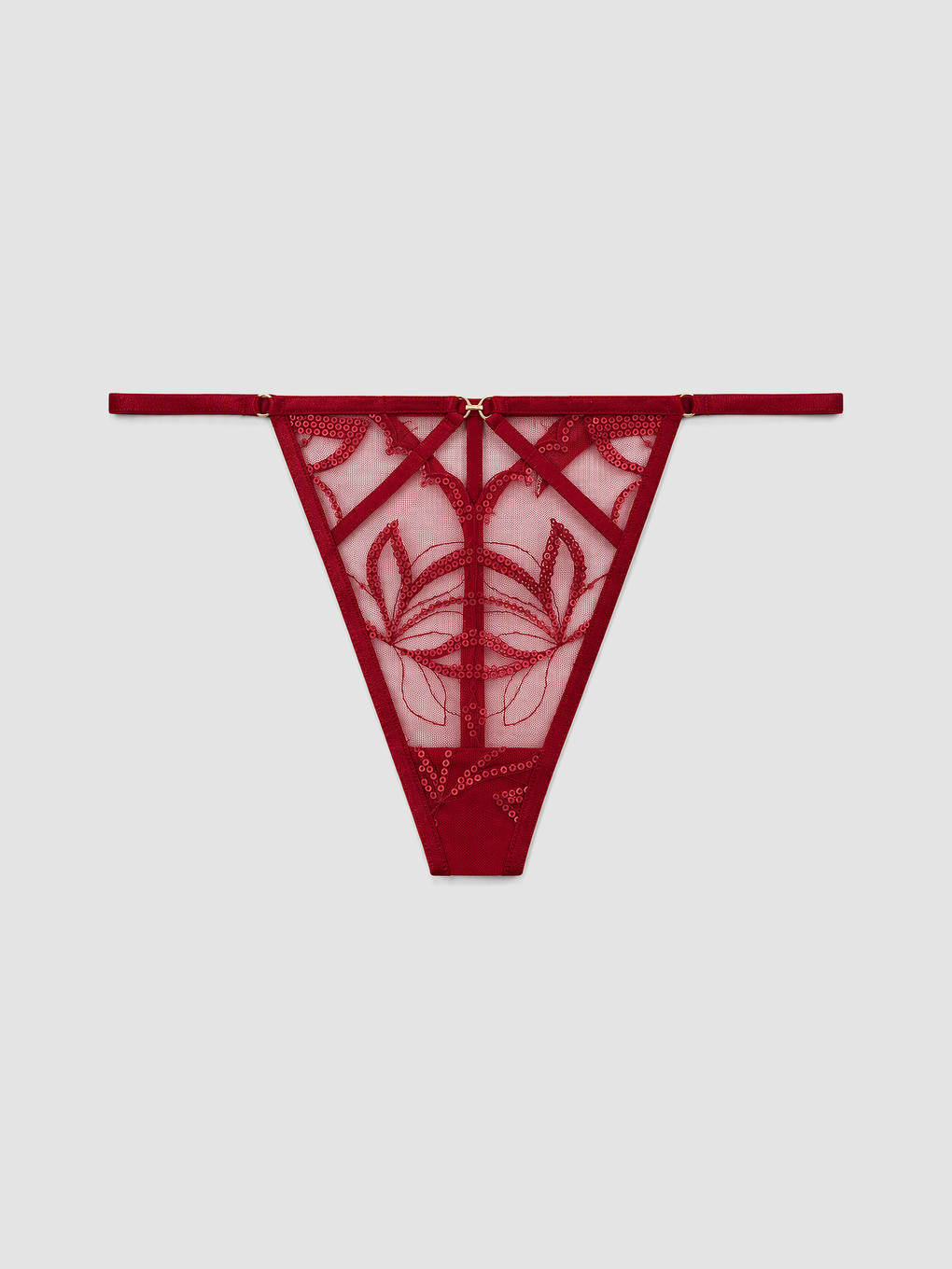 Woman Red Fancy Knickers