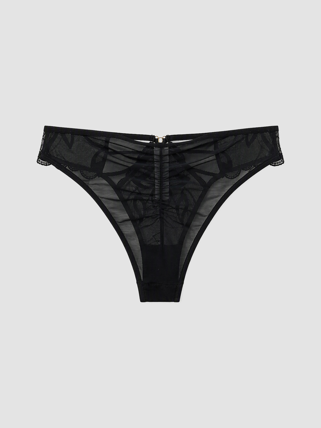 Woman Black Fancy Knickers-1