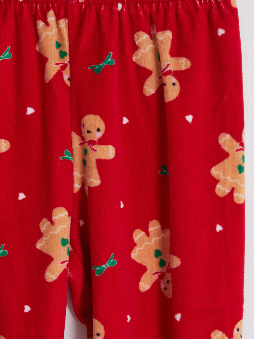 New Year Themed Girls' Velvet Pyjamas Set-6