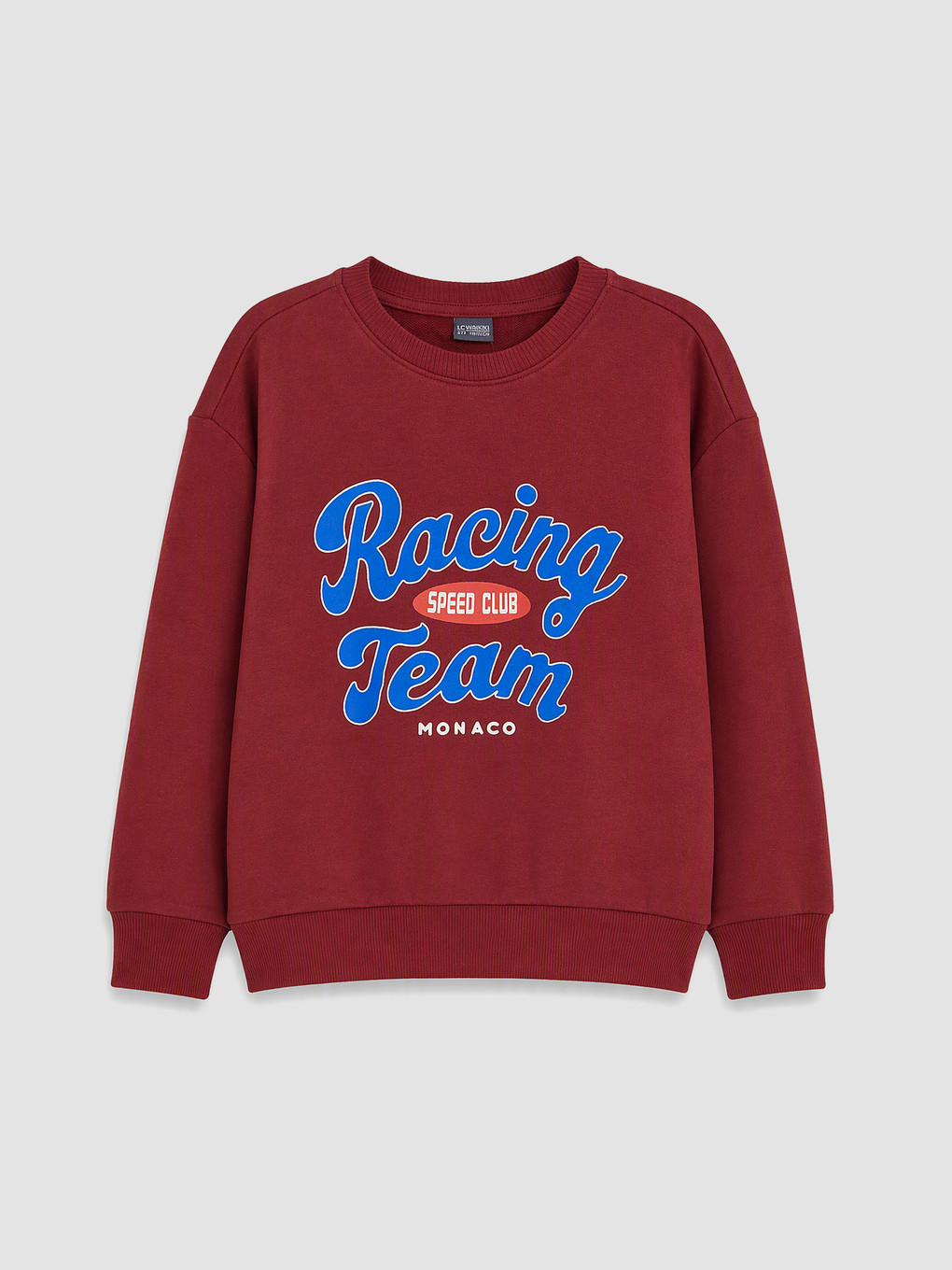 Bordo Baskılı Erkek Çocuk Sweatshirt