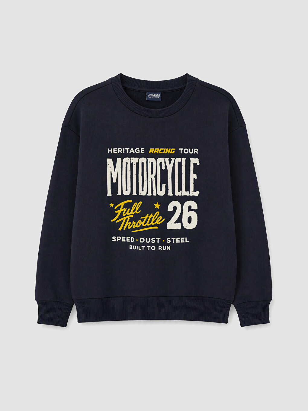 Lacivert Baskılı Erkek Çocuk Sweatshirt