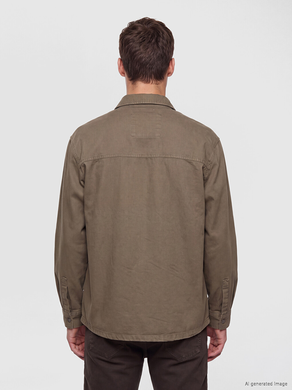 Loose Fit Men's Denim Shirt-3