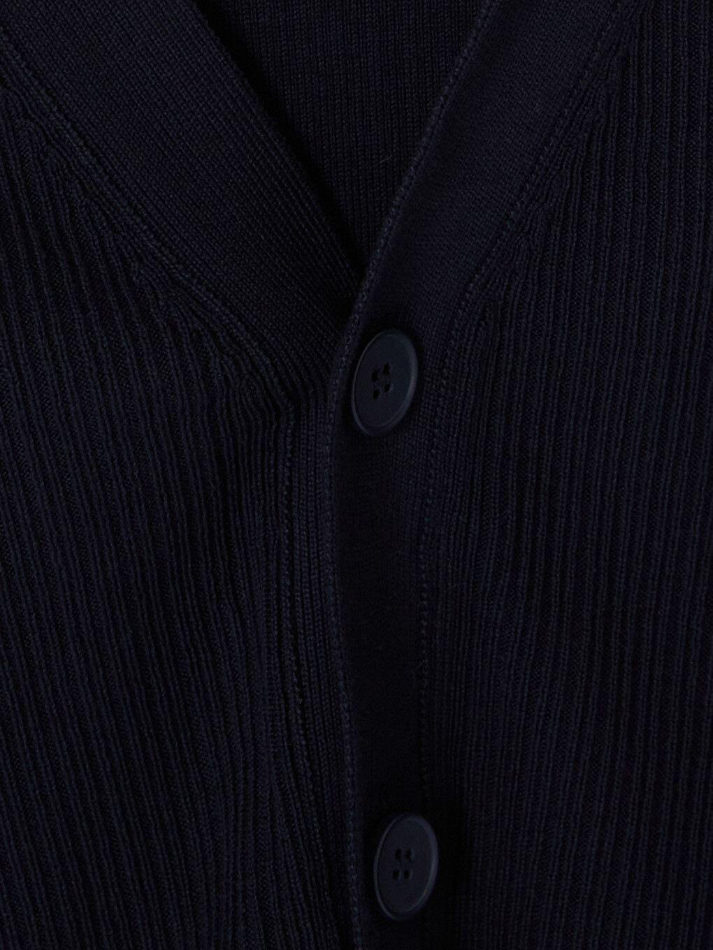Lacivert Regular Fit V Yaka Erkek Triko Hırka-5