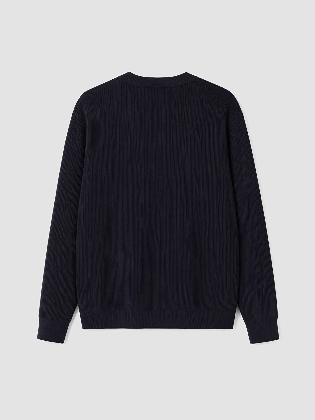 Lacivert Regular Fit V Yaka Erkek Triko Hırka-6