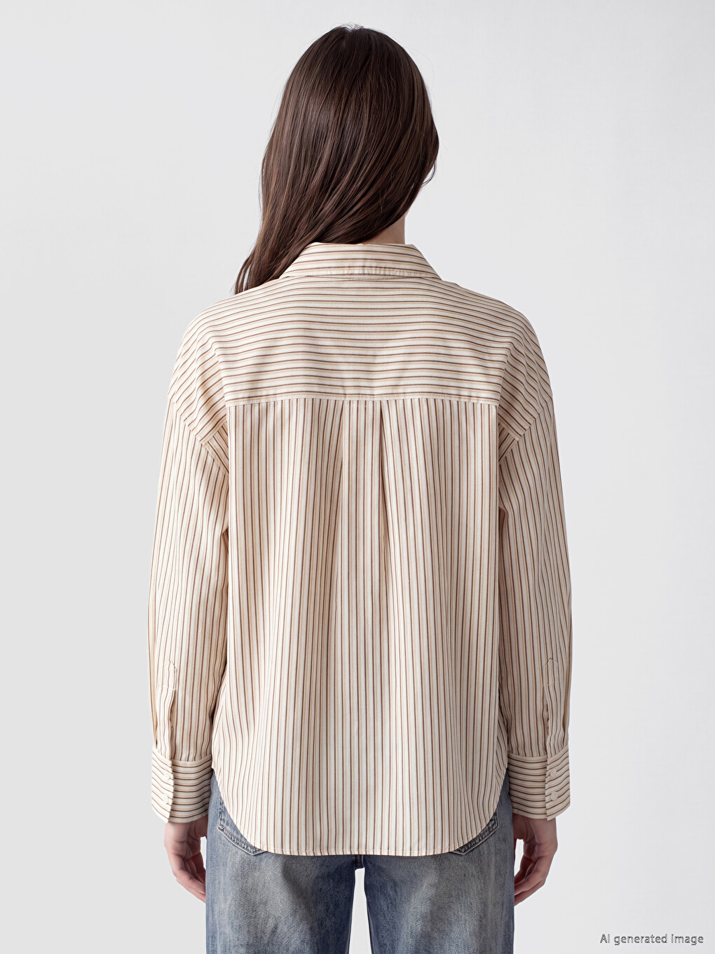 Striped Oxford Women's Shirt-3