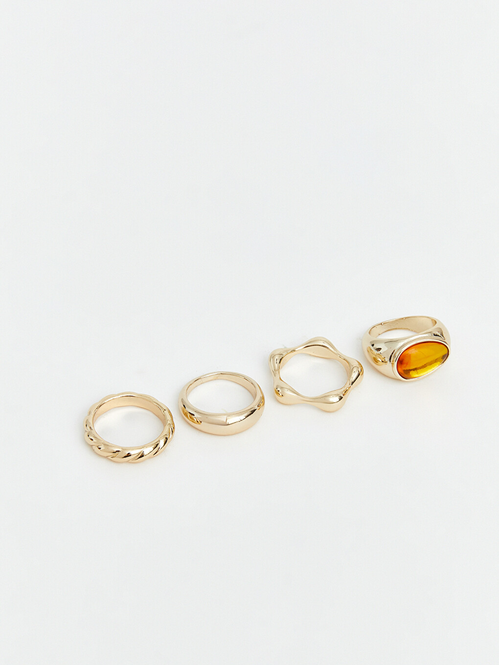 Stone Women's Ring Set 4-piece