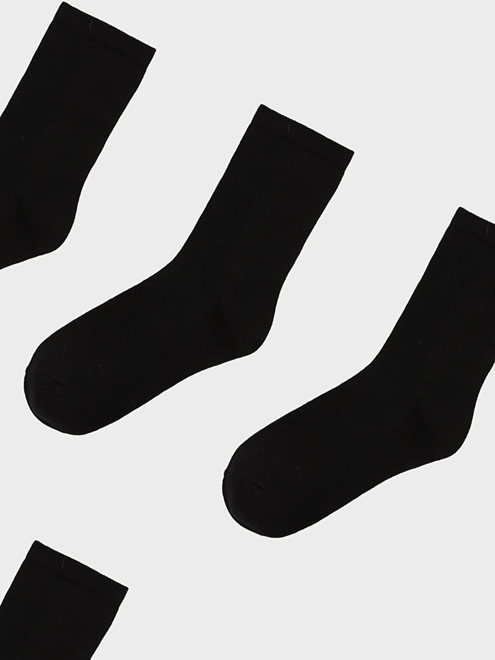 Siyah Kadın Soket Çorap 5'l-1