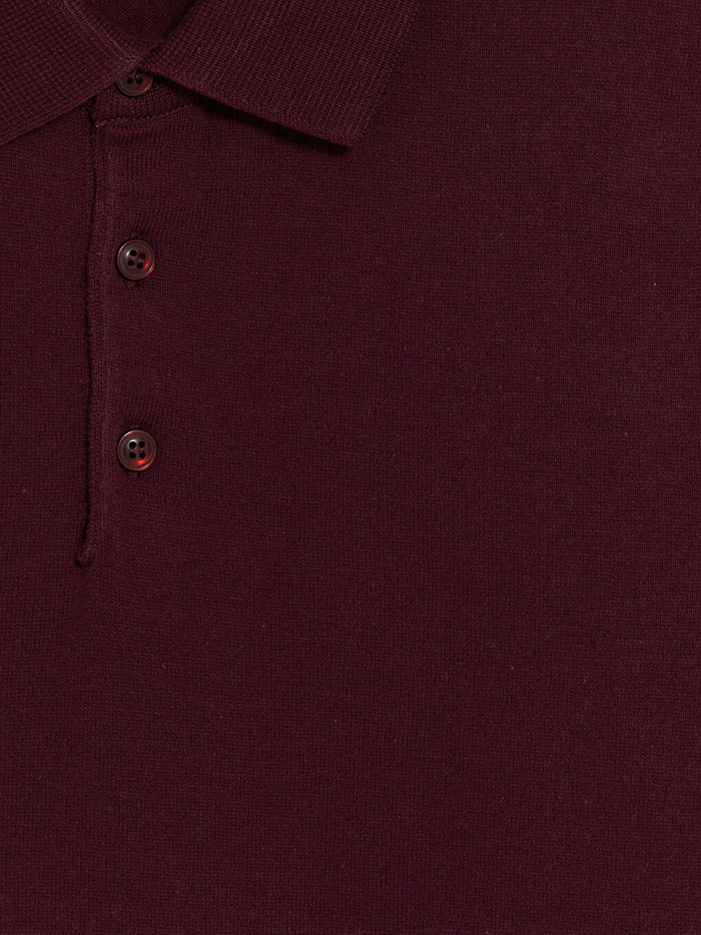 Bordo Kısa Kollu Polo Yaka Erkek Triko Kazak-6
