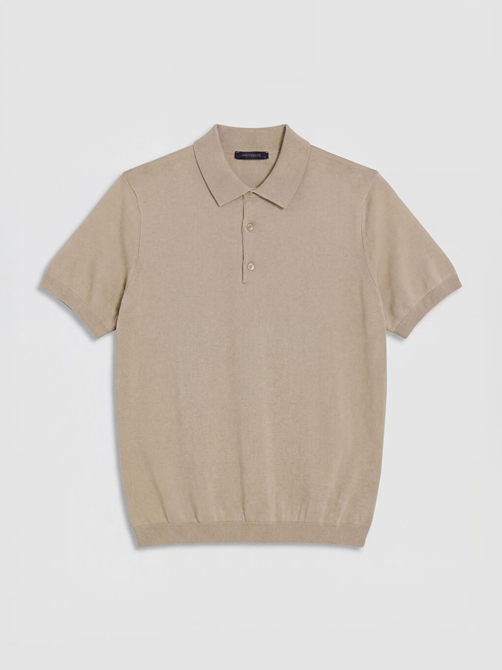 Polo Collar Short Sleeve Men's Knitwear Sweater-4