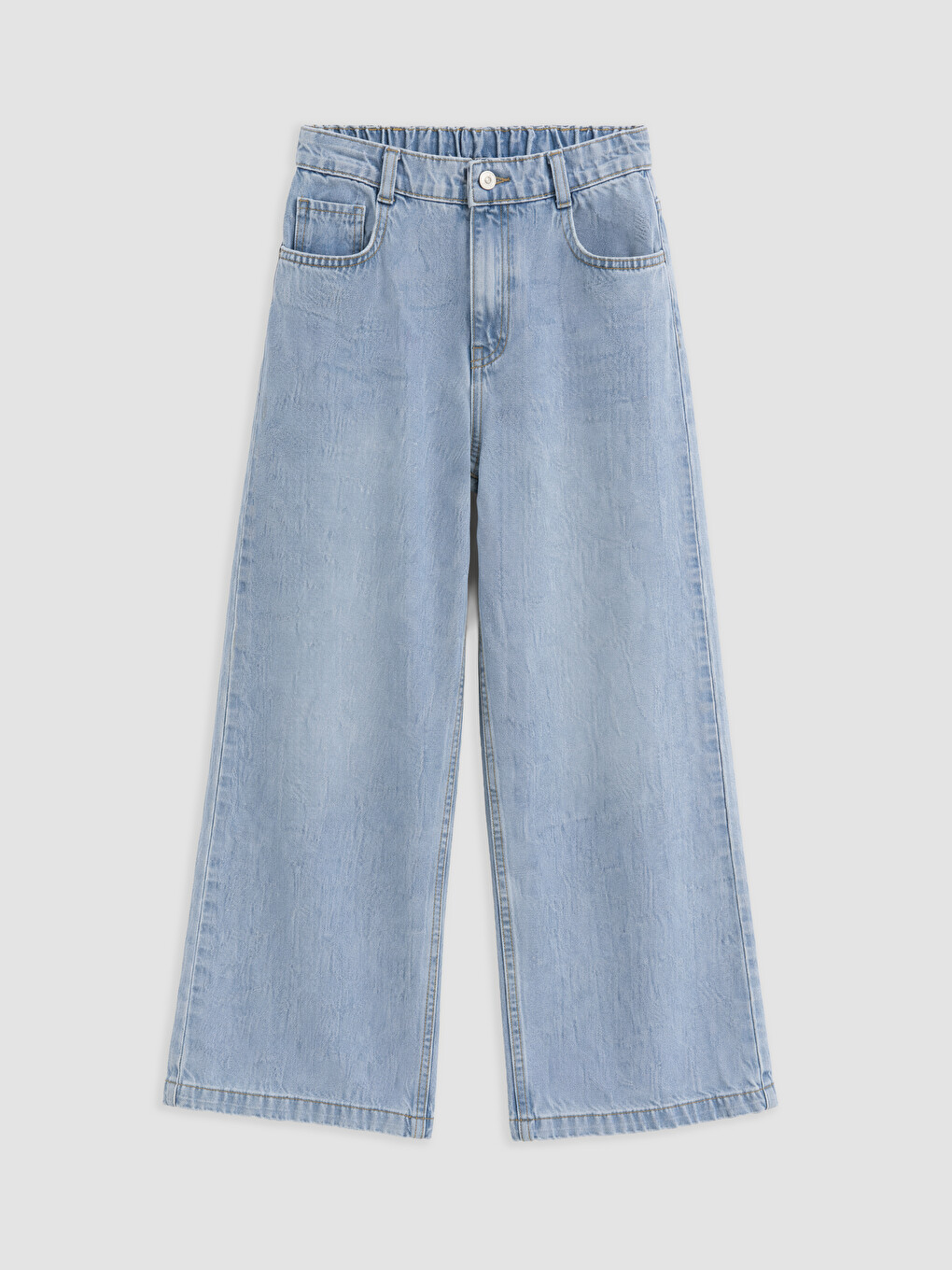 Regular Fit Wide Leg Girls' Jeans