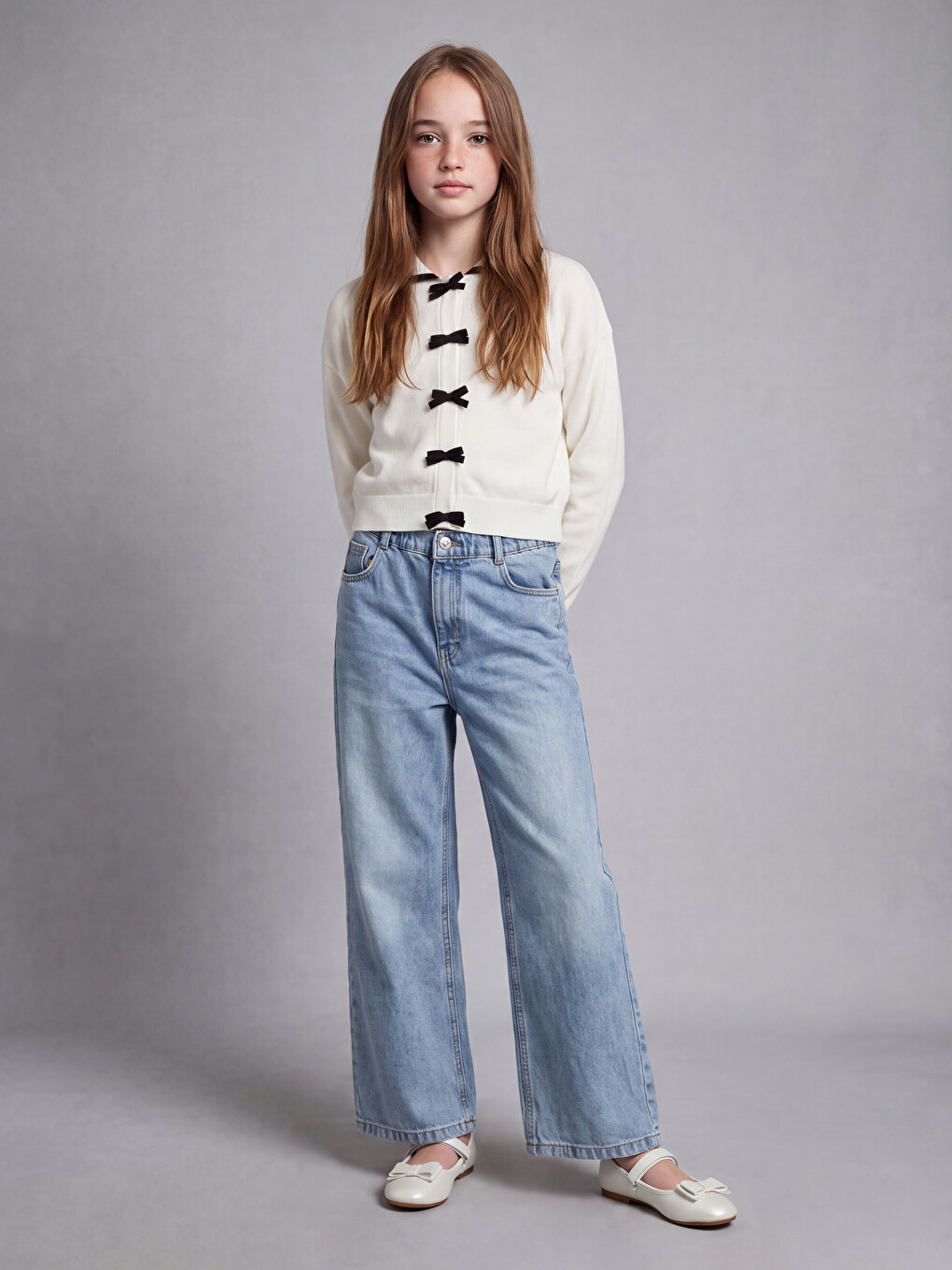 Wideleg Girls' Jeans