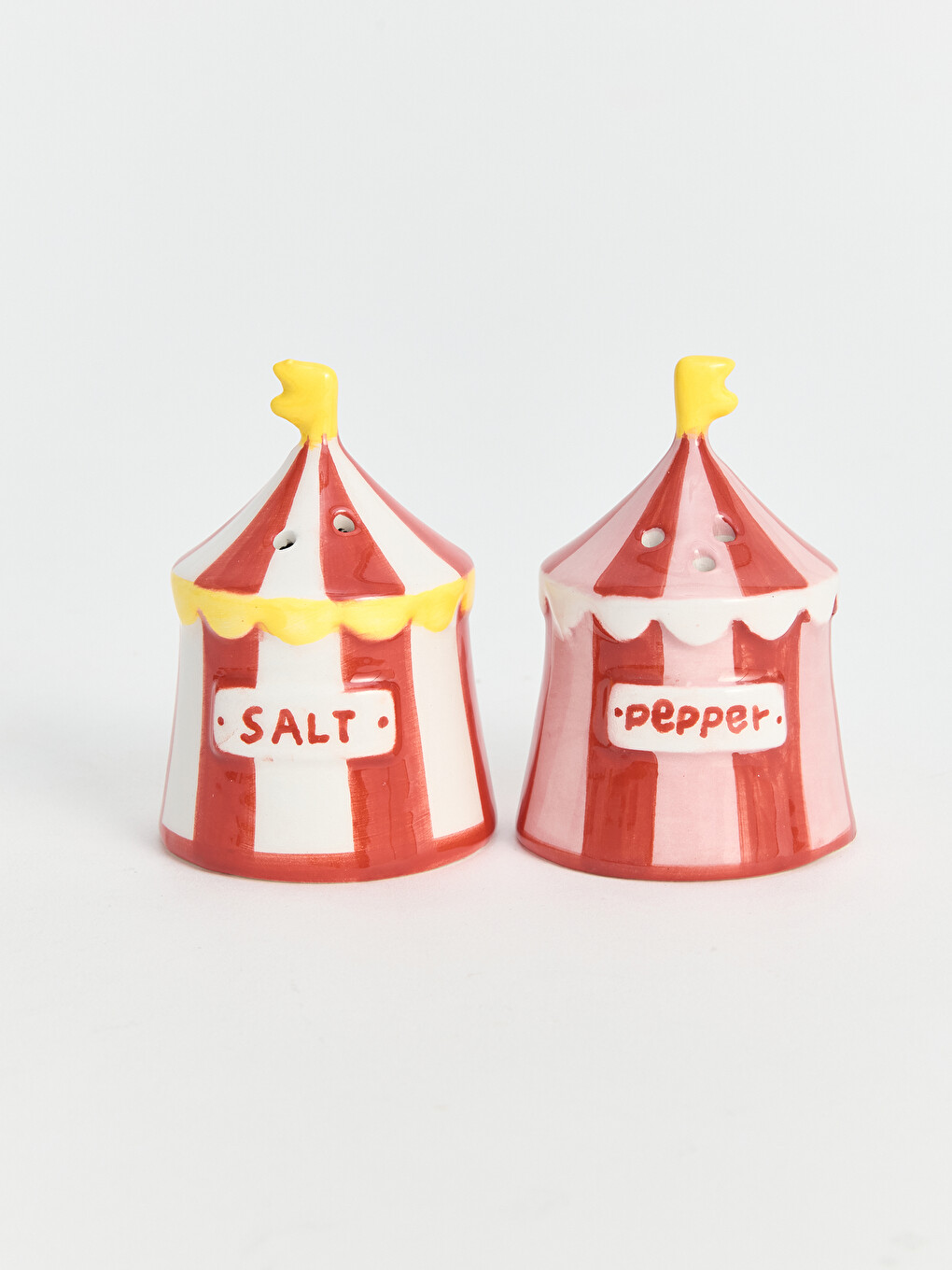 Figured Ceramic Salt Shaker And Pepper Shaker-1