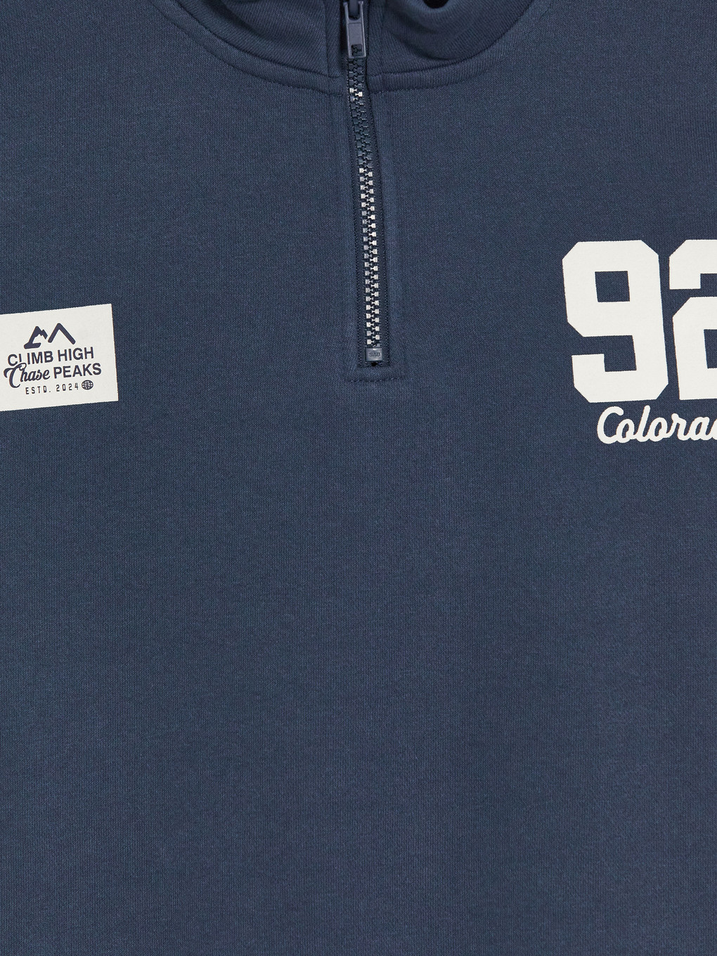 Mock Neck Boys' Thick Sweatshirt-1