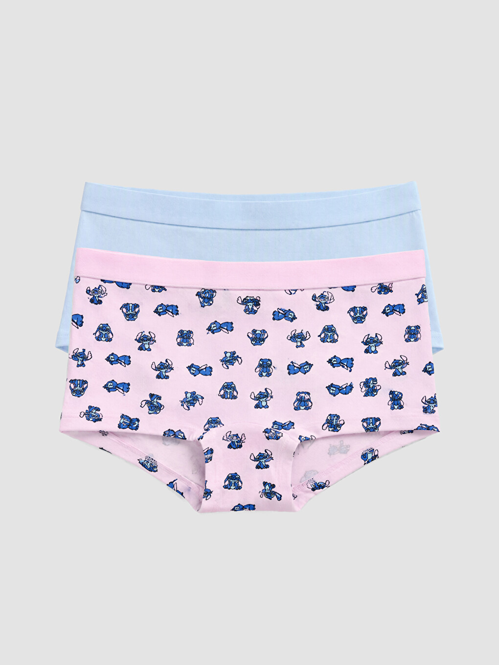 2 Pack Stitch Printed Boxer Knickers