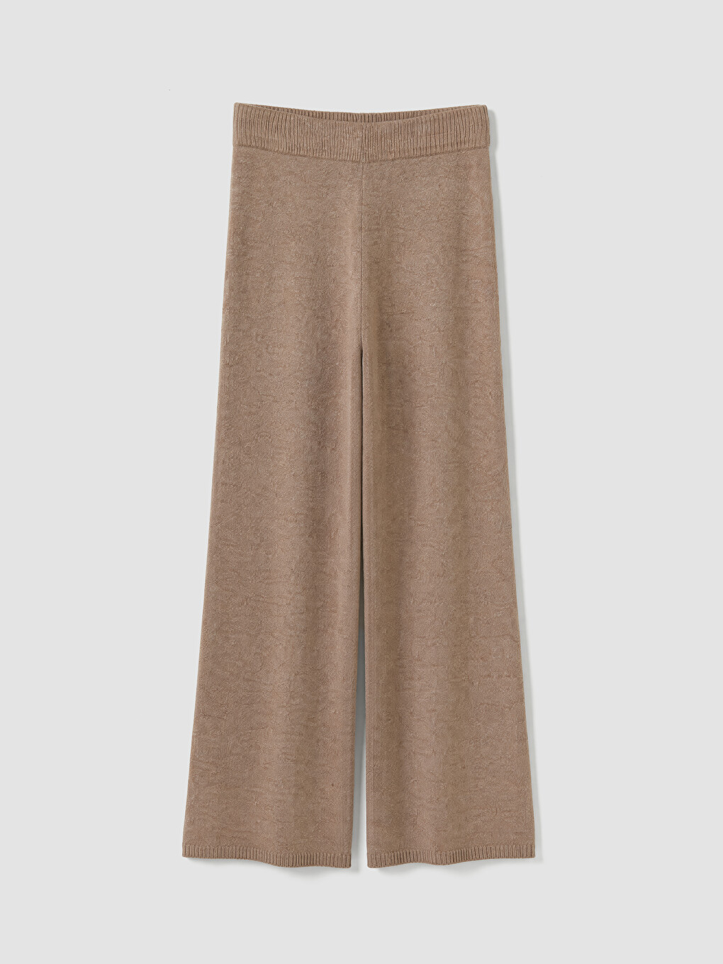 Elastic Waist Women's Knitwear Trousers-3