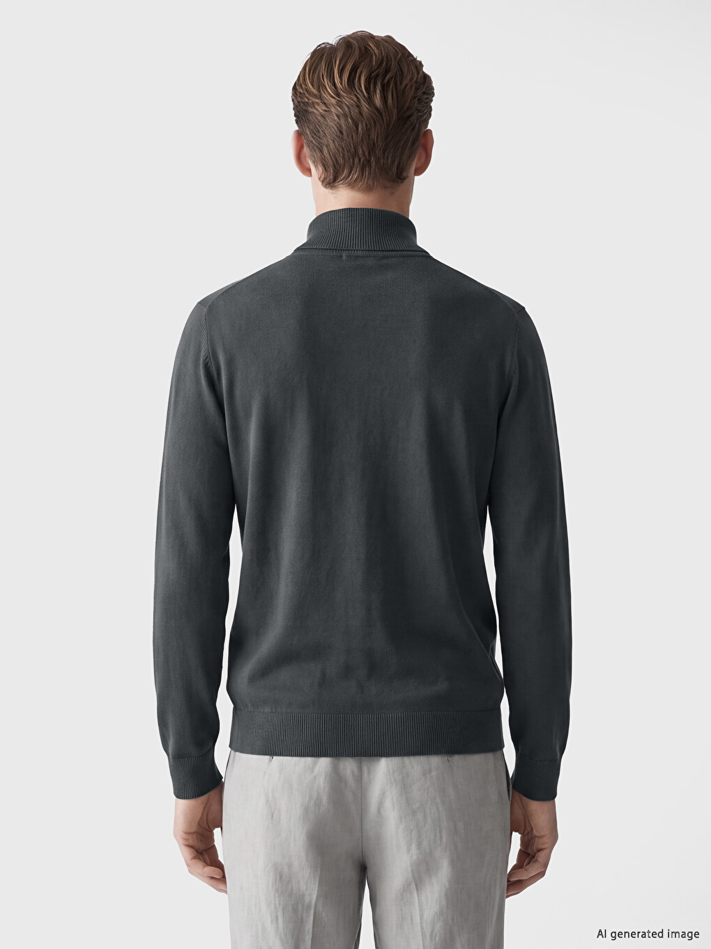Polo Collar Men's Knitwear Sweater-3