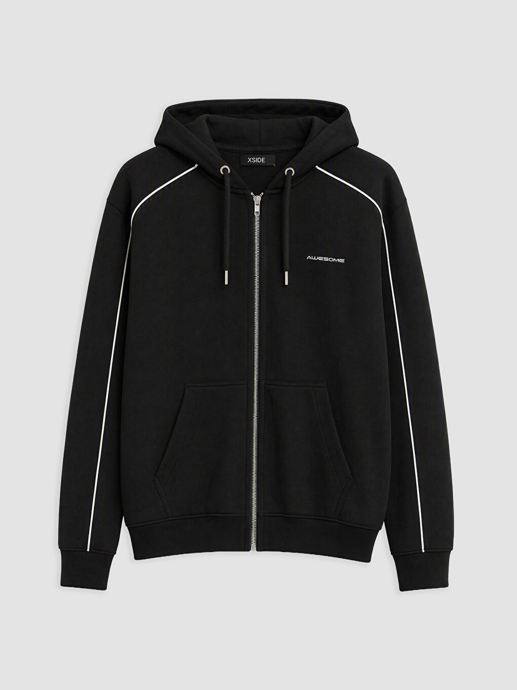 Hooded Men's Zip-up Sweatshirt-4