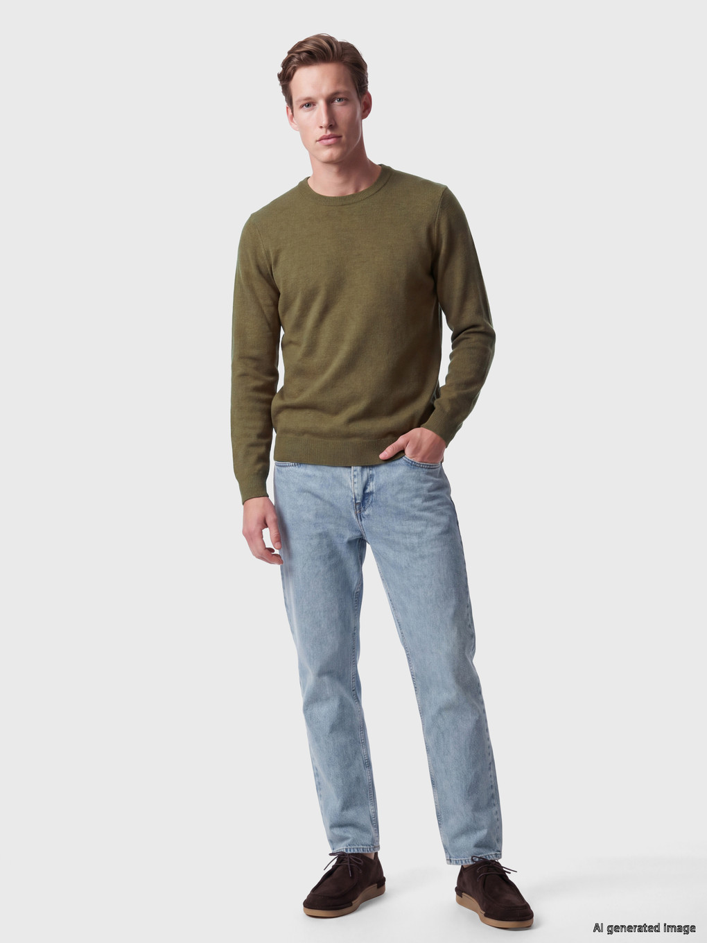 Crew Neck Men's Knitwear Sweater-1