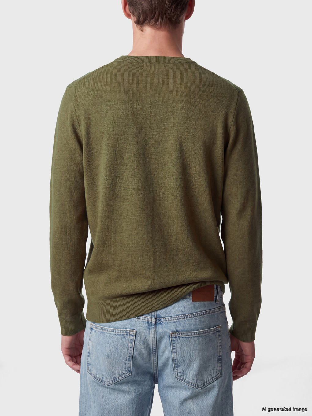 Crew Neck Men's Knitwear Sweater-3